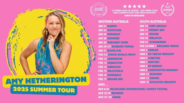 Comedian Amy Hetherington Announces Australia Tour for 2025