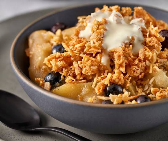 McKenzie's Apple and Blueberry Coconut Crumble