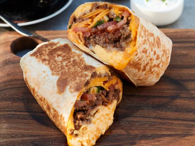 Beefy Breakfast Burritos