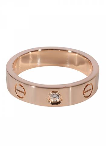 Cartier Love Diamond Wedding Band in 18k Rose Gold