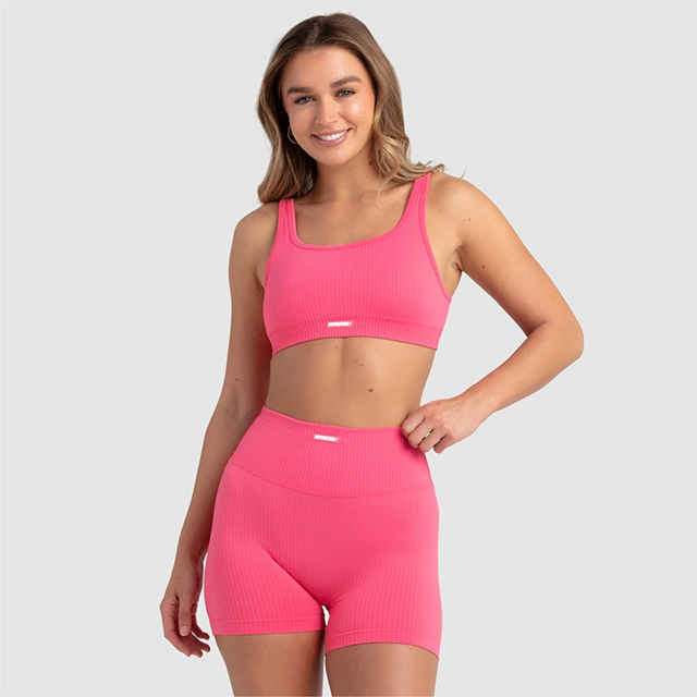 Doyoueven Seamless Luxe Rib Crop Top & Shorts