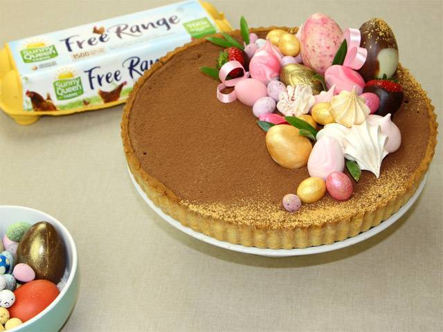 Easter Celebration Chocolate Tart