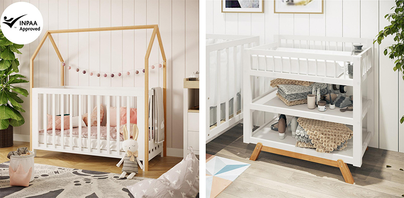 Win a Luxoliving Baby Cot and Change Table