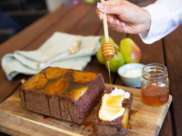 Caramelised Pear Bread