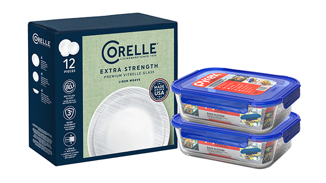 Pyrex and Corelle Meal Prep and Dinnerware Bundle