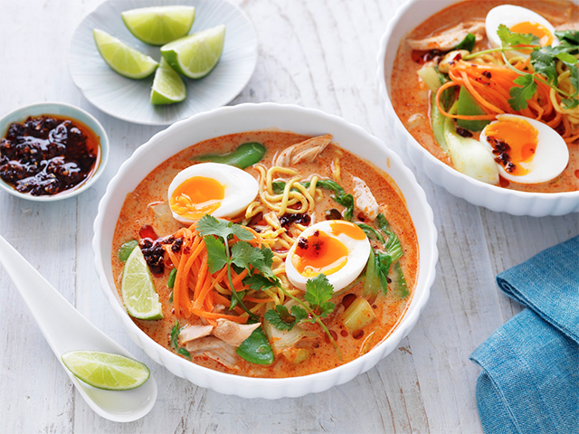 Red Thai Chicken Noodle Soup