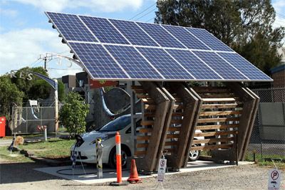 Solar Charging Station for Electric Vehicles