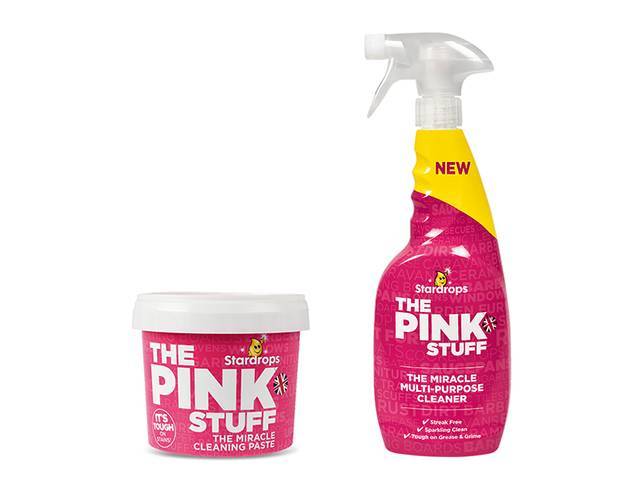  Stardrops - The Pink Stuff - The Miracle Cleaning Paste,  Multi-Purpose Spray, And Bathroom Foam 3-Pack Bundle : Office Products